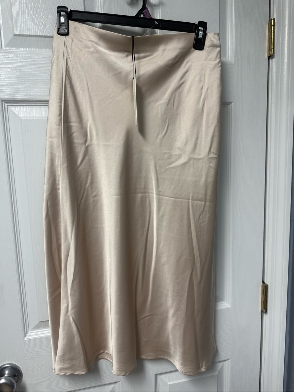 Rachel Zoe Champagne Bias-Cut Maxi Skirt